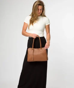 Aysgarth' Tan Leather Handbag