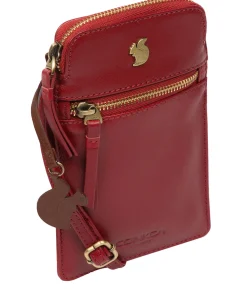 Bambino' Chilli Pepper Leather Cross Body Phone Bag