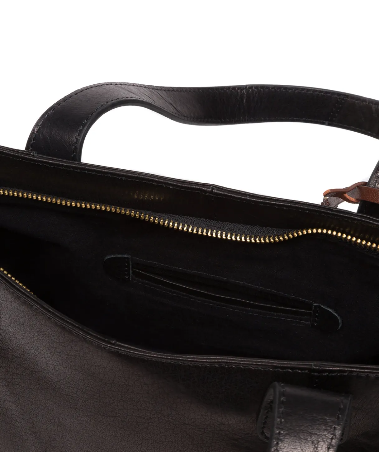 Bay' Black Leather Tote Bag