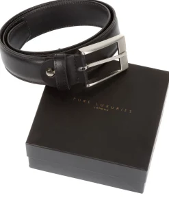 Black Pure Luxuries Leather Men's Belt