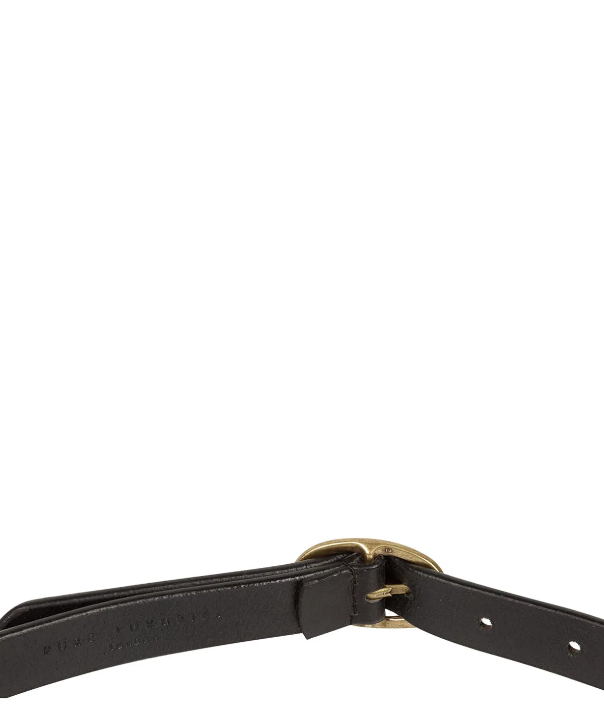 Black Quality Leather Ladies' Belt