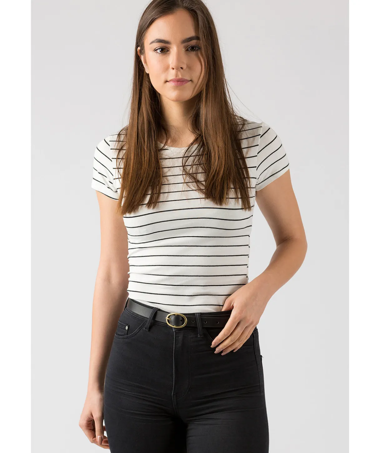Black Quality Leather Ladies' Belt