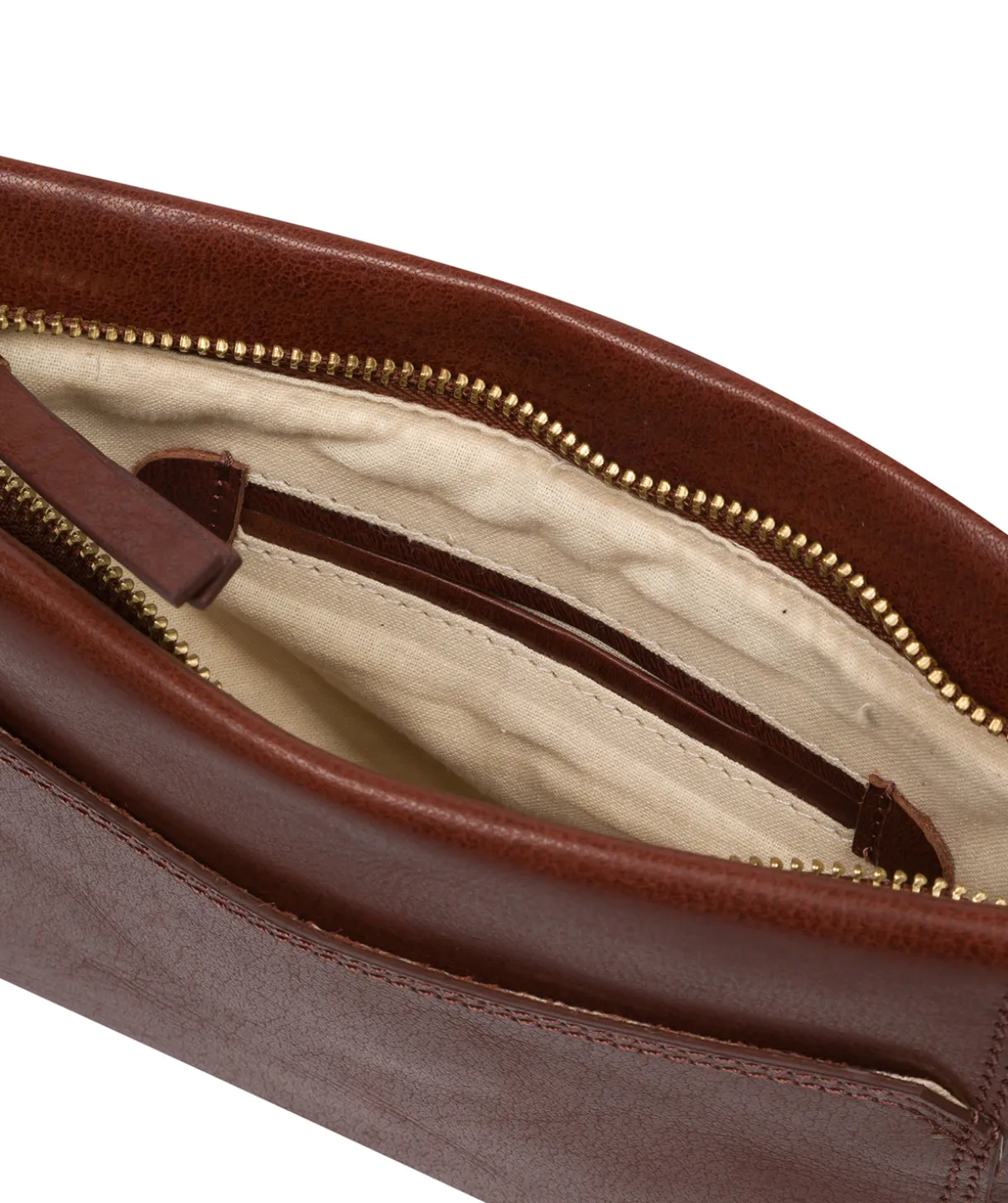 Blossom' Conker Brown Leather Cross Body Bag