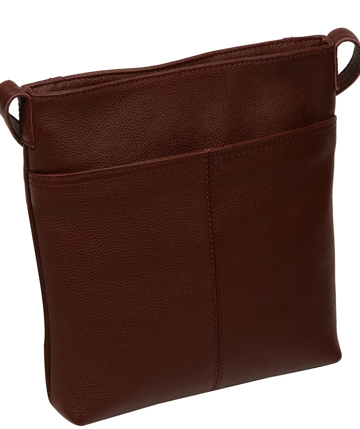 Bodham' Chestnut Leather Cross Body Bag