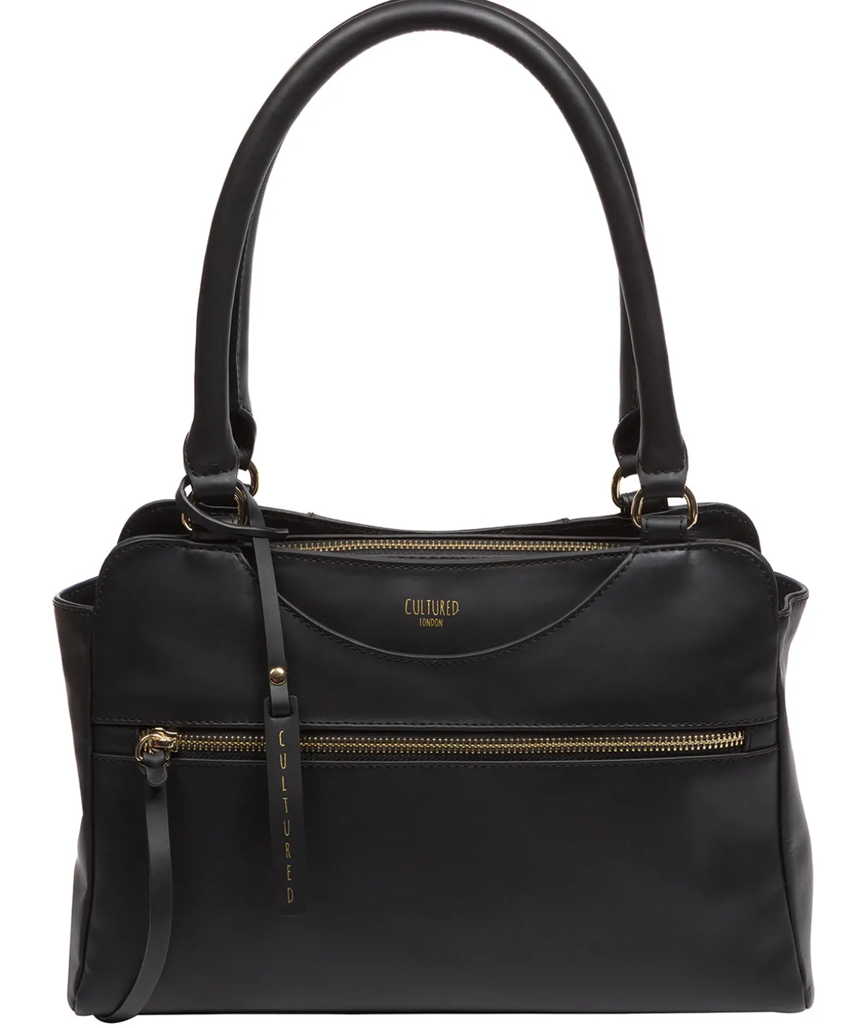 Brianna' Black Leather Handbag