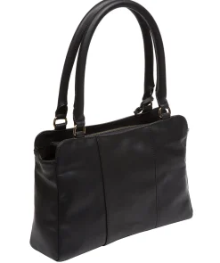 Brianna' Black Leather Handbag
