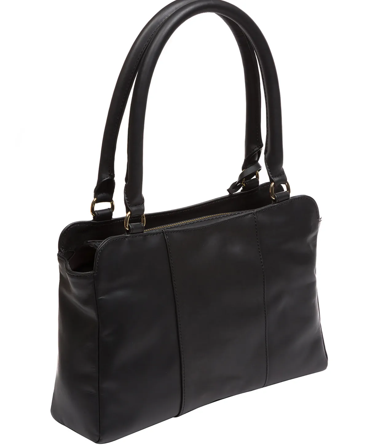 Brianna' Black Leather Handbag