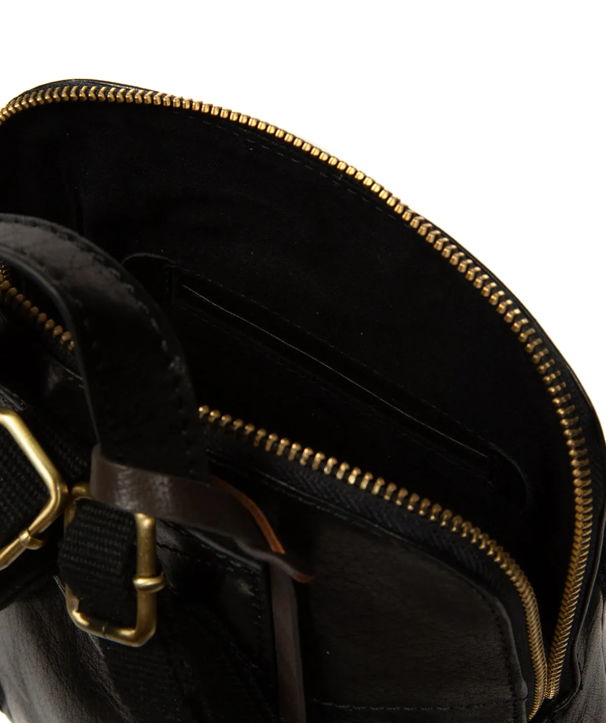 Brielle' Black Leather Backpack