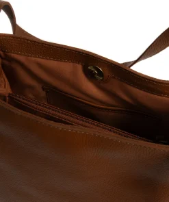 Brighton' Tan Leather Shopper Bag