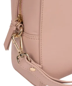Brompton' Blush Pink Leather Make-Up Bag