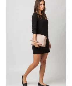 Brompton' Blush Pink Leather Make-Up Bag
