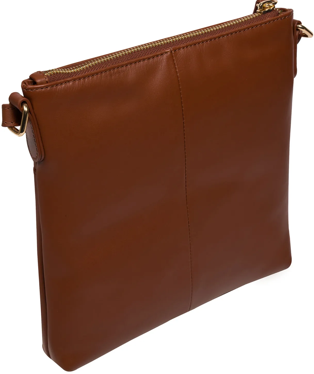 Brooke' Caramel Leather Cross Body Bag
