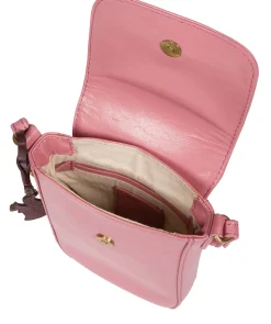 Buzz' Blush Leather Cross Body Phone Bag