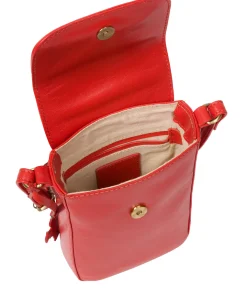 Buzz' Orangeade Leather Cross Body Phone Bag