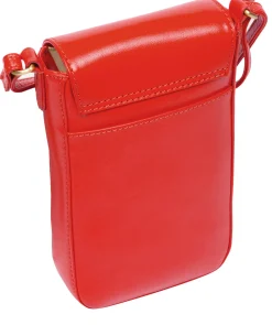 Buzz' Orangeade Leather Cross Body Phone Bag