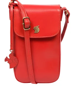 Buzz' Orangeade Leather Cross Body Phone Bag