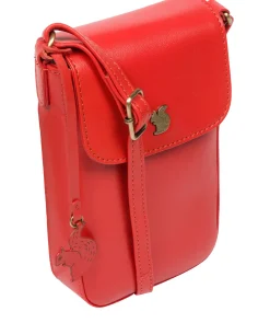 Buzz' Orangeade Leather Cross Body Phone Bag