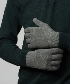 Caldbeck' Grey Cashmere & Merino Wool Extra Large Gloves