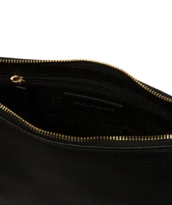 Caldecote' Black Leather Cross Body Bag