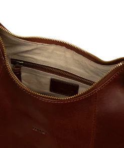 Candy' Conker Brown Leather Handbag