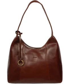Candy' Conker Brown Leather Handbag
