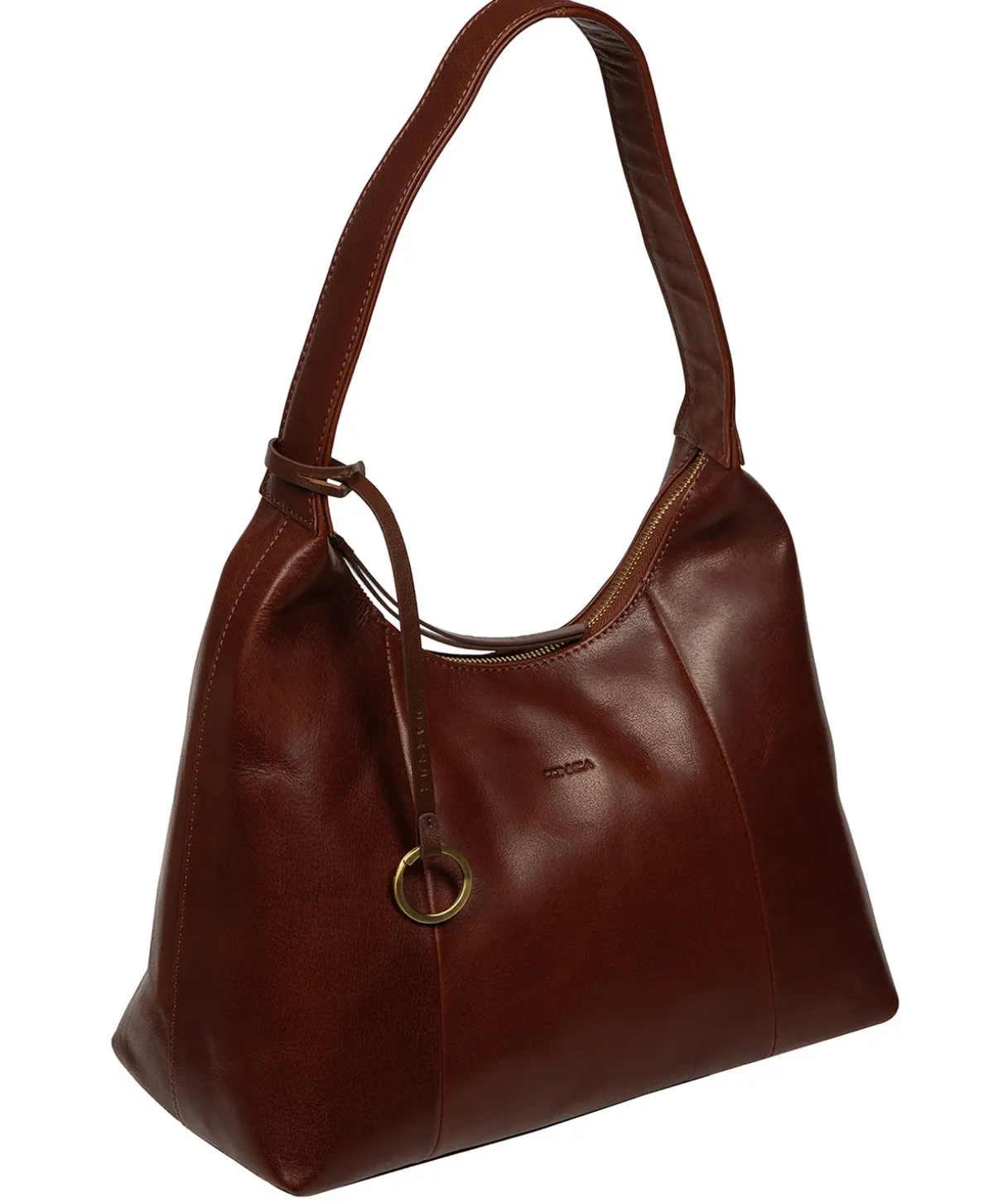Candy' Conker Brown Leather Handbag