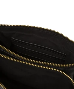 Carmen' Black Nappa Leather Cross Body Bag