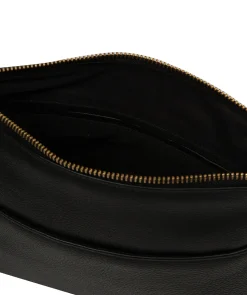 Celestine' Black Leather Cross Body Bag