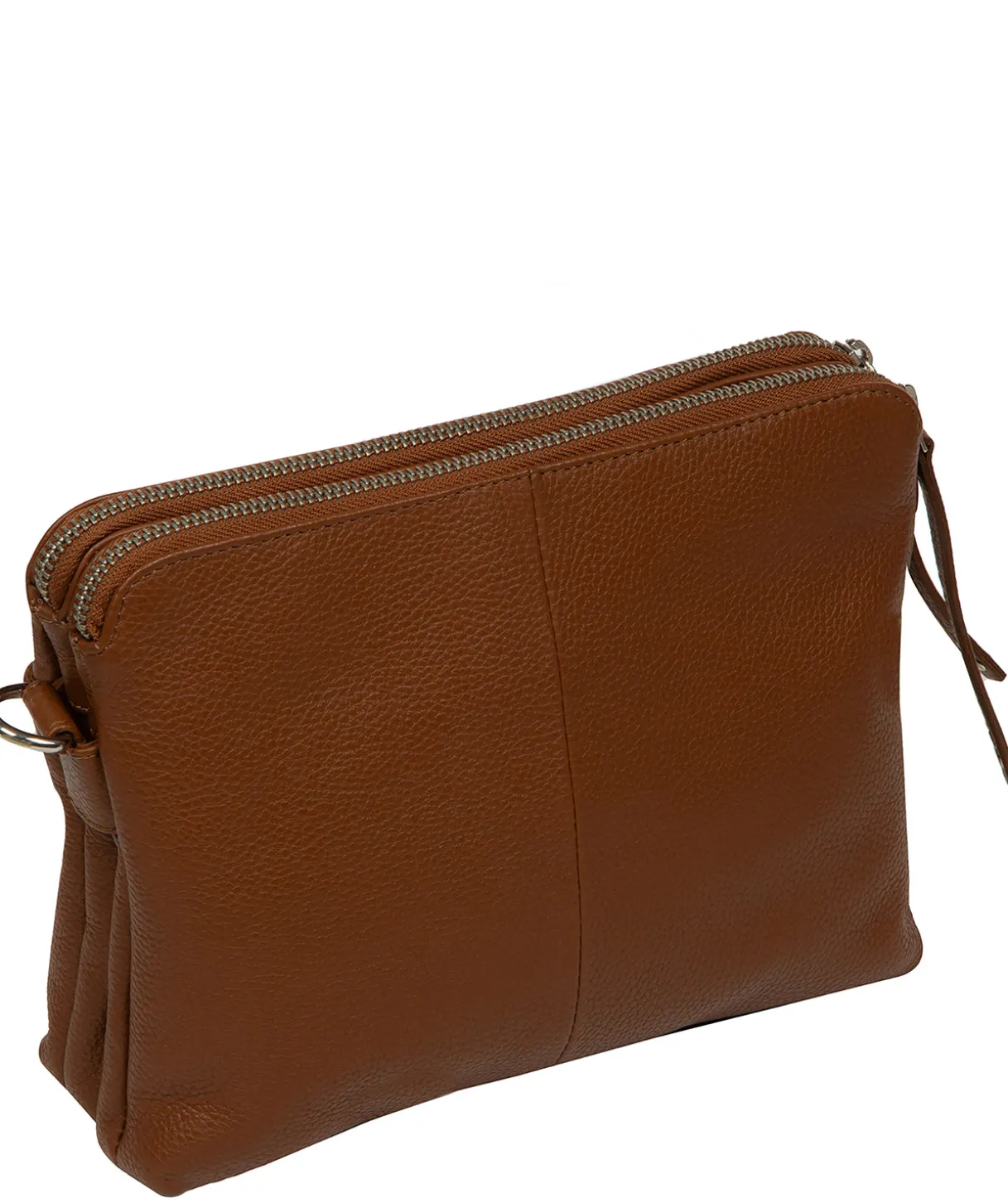 Celia' Rich Tan Leather Cross Body Bag