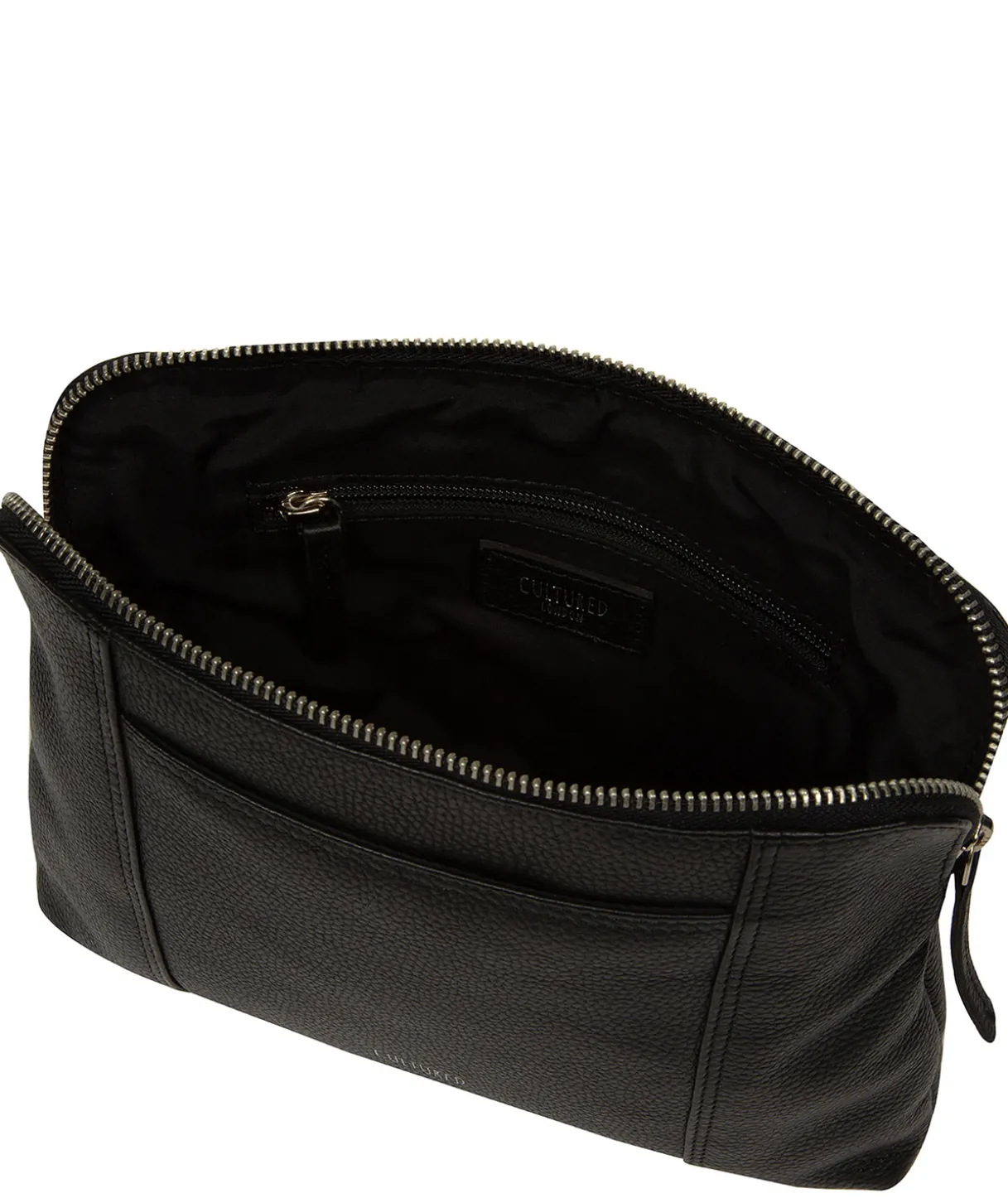 Celina' Black Leather Cross Body Bag