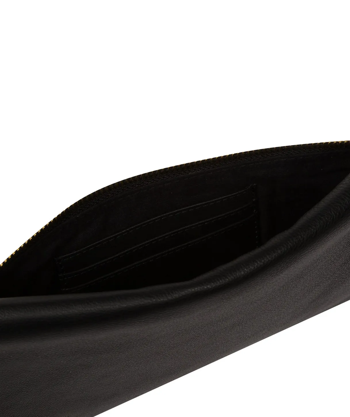 Chalfont' Black Leather Clutch Bag