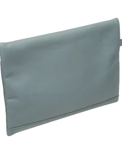 Chalfont' Cashmere Blue Leather Clutch Bag