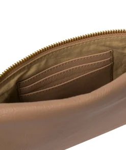 Chalfont' Latte Leather Clutch Bag