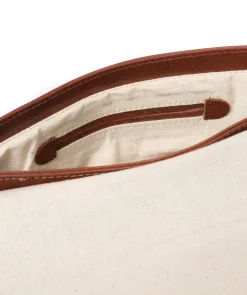Cherish' Conker Brown Leather Clutch Bag
