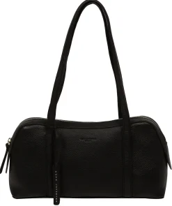 Cleo' Black Leather Evening Handbag