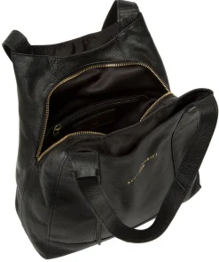 Colette' Black Leather Handbag