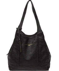 Colette' Black Leather Handbag
