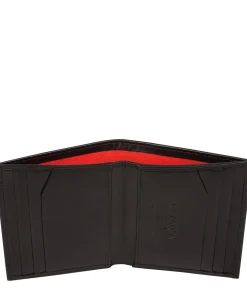 Commandant' Black Leather Bi-Fold Card Holder Wallet