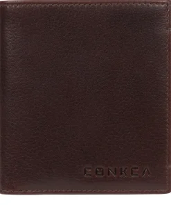 Commandant' Brown Leather Bi-Fold Card Holder Wallet