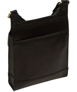 Coraline' Black Leather Cross Body Bag