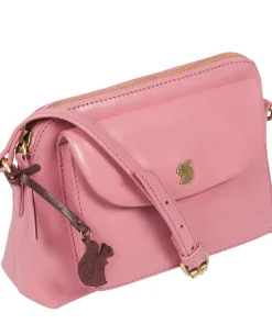Dainty' Blush Leather Cross Body Bag