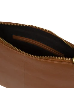 Demi' Tan Leather Cross Body Bag