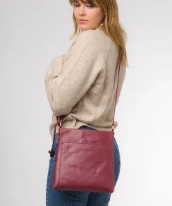 Dink' Orchid Leather Cross Body Bag