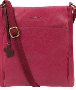 Dink' Orchid Leather Cross Body Bag