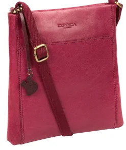 Dink' Orchid Leather Cross Body Bag
