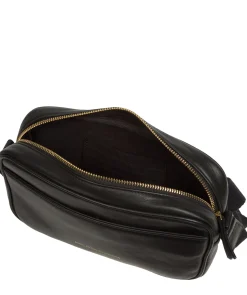 Dion' Black Nappa Leather Cross Body Bag