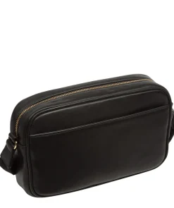 Dion' Black Nappa Leather Cross Body Bag