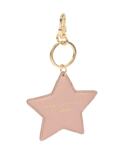 Drayton' Blush Pink Leather Star Keyrings