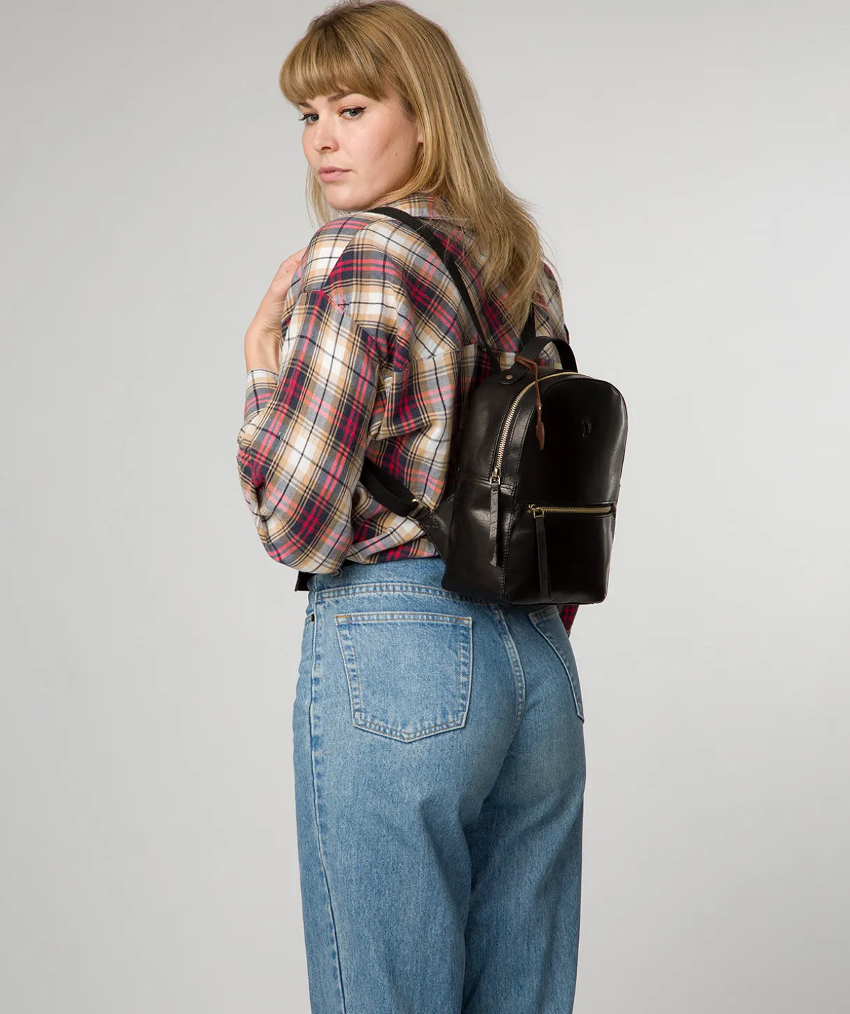 Dream' Black Leather Backpack