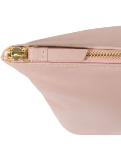 Ealing' Blush Pink Leather Make-Up Bag